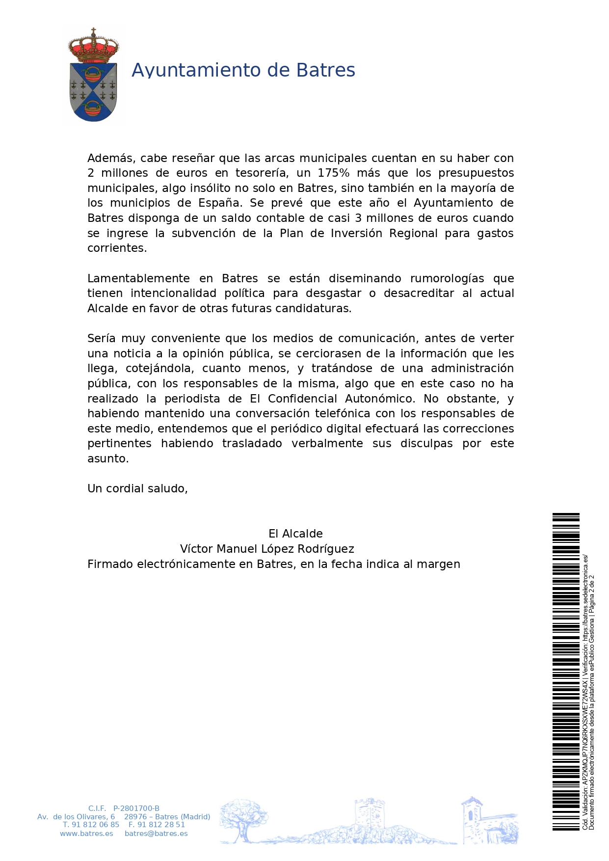 20220801 Comunicacin Carta CARTA CONFIDENCIAL DIGITAL Aclaracin a artculo publicado page 0002